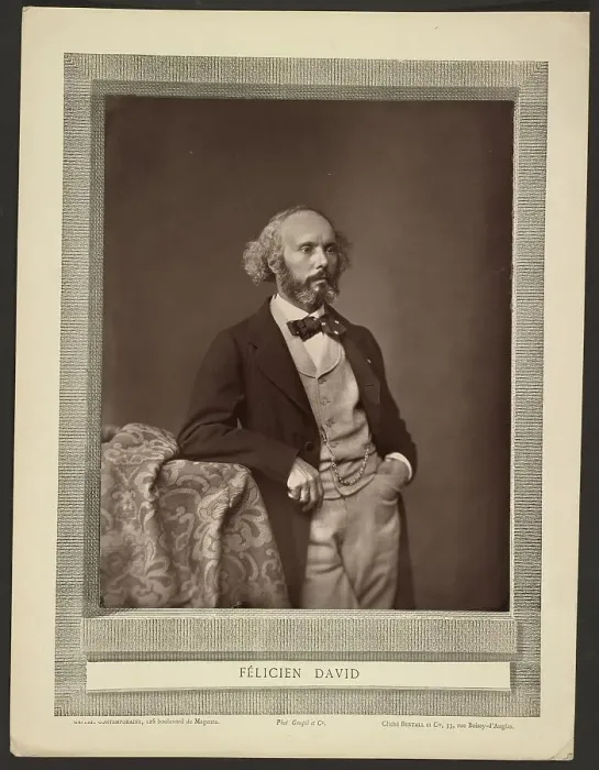 Framed Print : Felicien David, about 1870-1875. Creator: Bertall Framed Print : Felicien David, about 1870-1875. Creator: Bertall