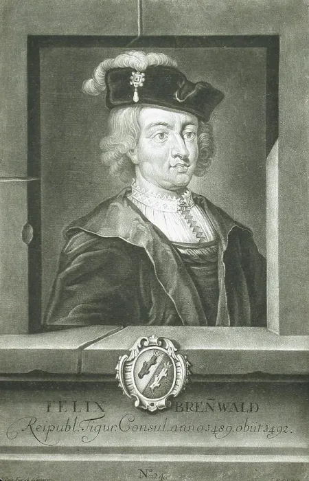Framed Print : Felix Brenwald, c1756. Creator: Sebastian Walch Framed Print : Felix Brenwald, c1756. Creator: Sebastian Walch