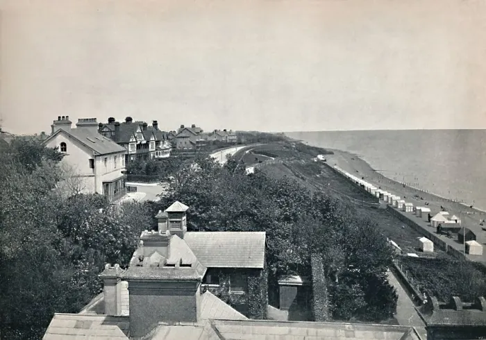 Framed Print : Felixstowe - From the Bath Hotel, 1895 Framed Print : Felixstowe - From the Bath Hotel, 1895