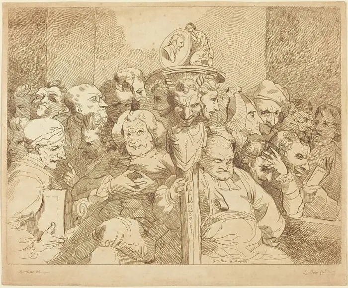 Framed Print : A Fellow of Maudlin, 1784. Creator: Lydia Bates Framed Print : A Fellow of Maudlin, 1784. Creator: Lydia Bates