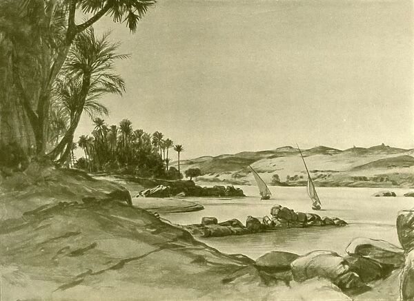 Feluccas on the River Nile, Egypt, 1898. Creator: Christian Wilhelm Allers
