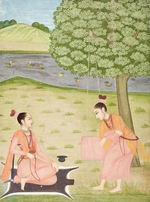 Framed Print : Female Ascetics (Yoginis) (image 1 of 2), between c1730 and c1740. Creator: Unknown Framed Print : Female Ascetics (Yoginis) (image 1 of 2), between c1730 and c1740. Creator: Unknown