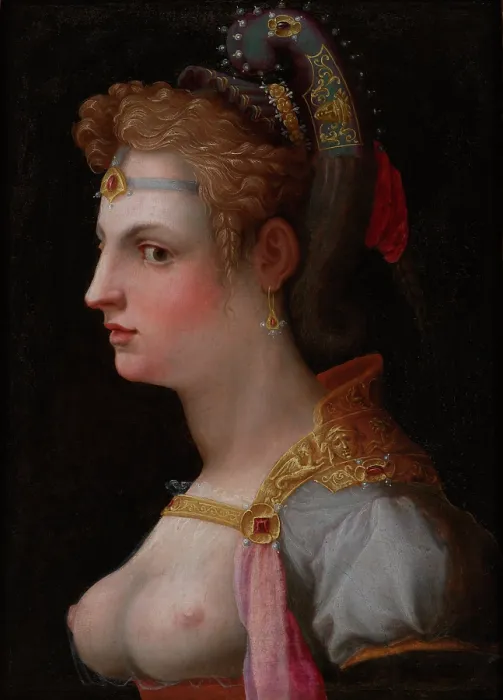 Framed Print : Female Bust-Venus Victrix, between 1565-1575. Creator: Michele Tosini