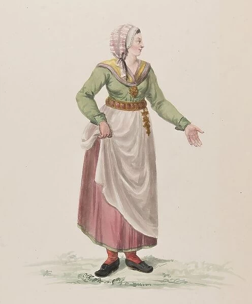 Female costume, 1780. Creator: Carl Wilhelm Swedman