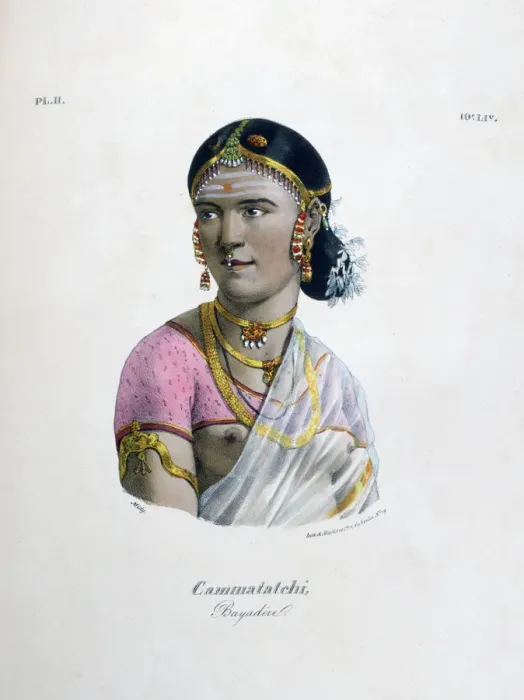 Framed Print : Female dancer (bayadere), 1828. Artist: Marlet et Cie Framed Print : Female dancer (bayadere), 1828. Artist: Marlet et Cie