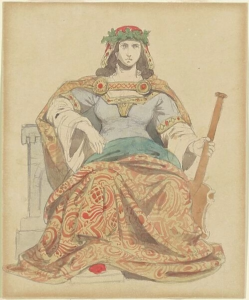 Female Deity, c. 1850s. Creator: Emanuel Gottlieb Leutze