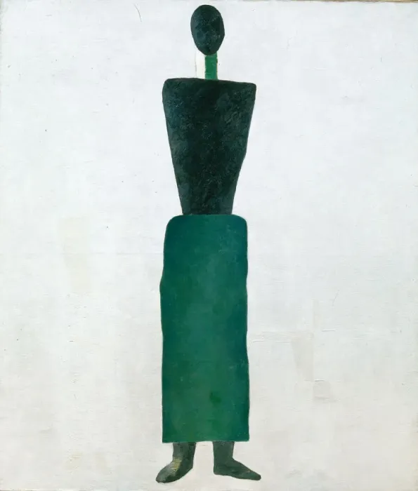 Framed Print : Female figure, 1928-1929. Creator: Malevich, Kasimir Severinovich (1878-1935) Framed Print : Female figure, 1928-1929. Creator: Malevich, Kasimir Severinovich (1878-1935)