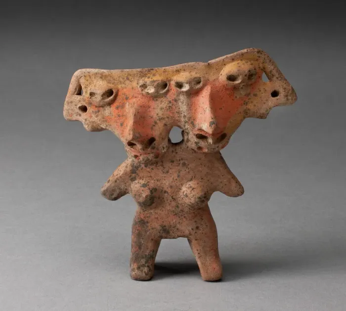 Framed Print : Female Figure with Two Joined Heads, 200 B. C. / A. D. 300. Creator: Unknown Framed Print : Female Figure with Two Joined Heads, 200 B. C. / A. D. 300. Creator: Unknown