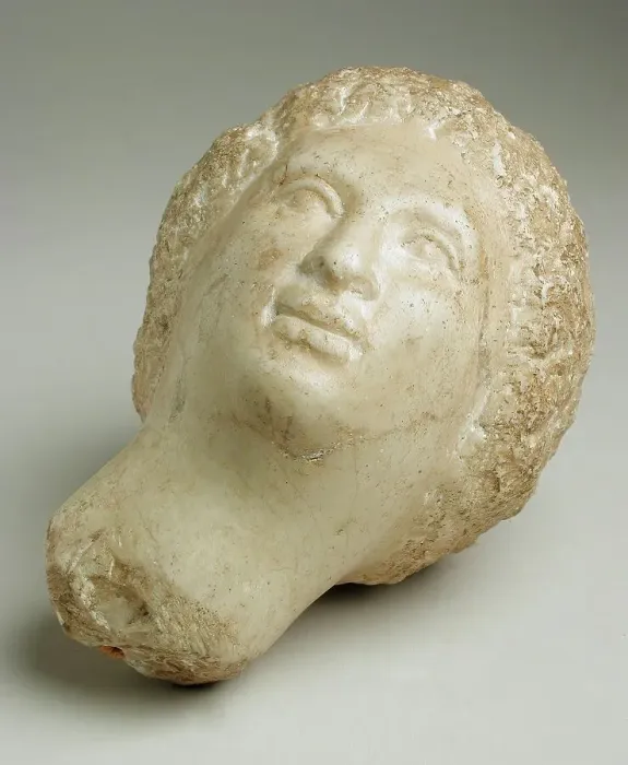 Framed Print : Female Head, Greco-Roman Period (305 BCE-641 CE). Creator: Unknown Framed Print : Female Head, Greco-Roman Period (305 BCE-641 CE). Creator: Unknown