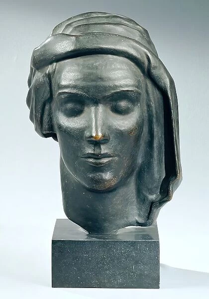 Female head with turban (Edwarda), 1935. Creator: Viktor Planckh