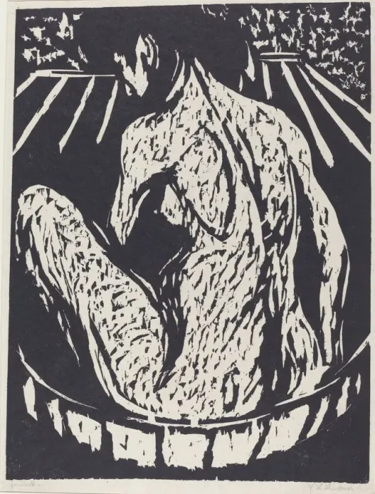 Framed Print : Female Nude, 1908. Creator: Ernst Kirchner Framed Print : Female Nude, 1908. Creator: Ernst Kirchner