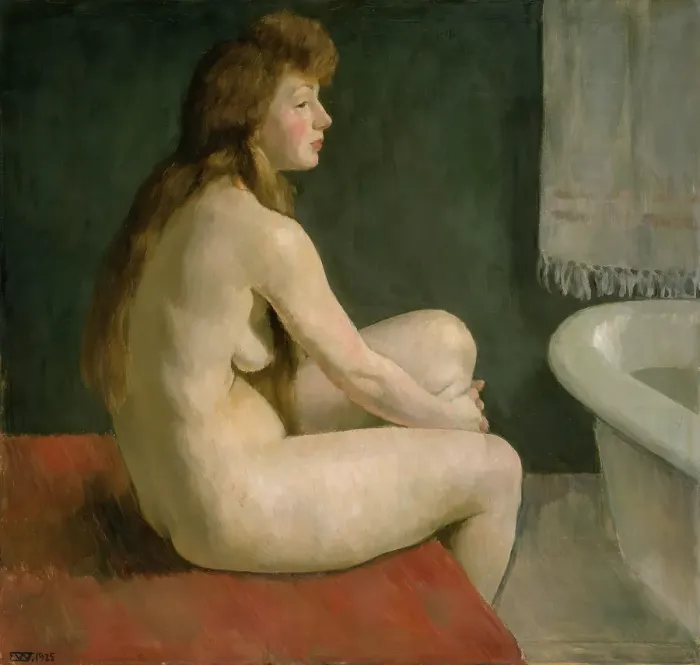 Framed Print : Female Nude, 1925. Creator: Erik Werenskiold Framed Print : Female Nude, 1925. Creator: Erik Werenskiold