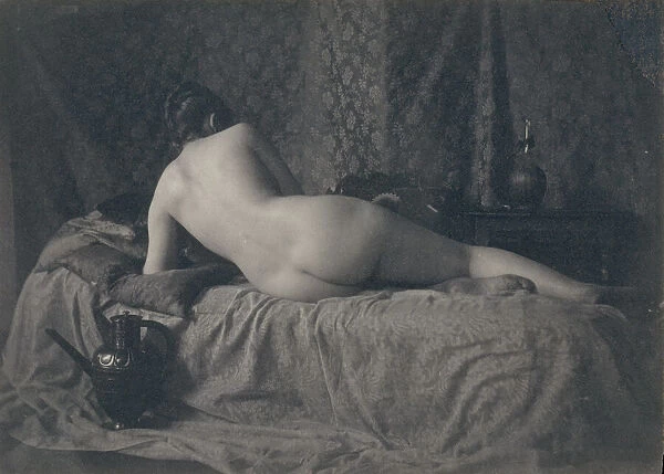 [Female Nude from the Back], 1870s. Creator: Unknown