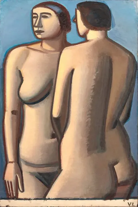 Framed Print : Two Female Nudes, 1927. Creator: Vilhelm Lundstrom Framed Print : Two Female Nudes, 1927. Creator: Vilhelm Lundstrom