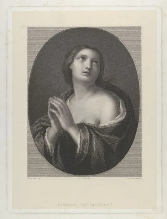 Framed Print : Female personification of Hope... ca. 1835-81. Creator: Giovanni Buonafede Framed Print : Female personification of Hope... ca. 1835-81. Creator: Giovanni Buonafede