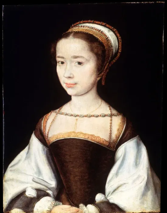 Framed Print : Female Portrait, 1530s. Artist: Corneille de Lyon Framed Print : Female Portrait, 1530s. Artist: Corneille de Lyon