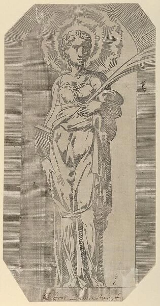 A female Saint, 16th century. Creator: Geoffroy Dumoutier