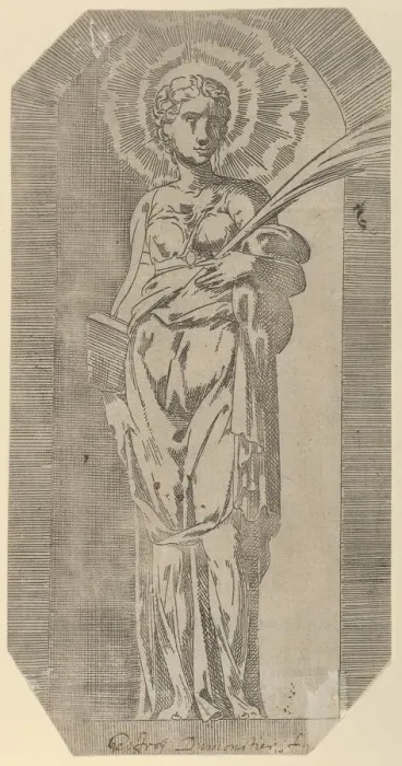 Framed Print : A female Saint, 16th century. Creator: Geoffroy Dumoutier Framed Print : A female Saint, 16th century. Creator: Geoffroy Dumoutier