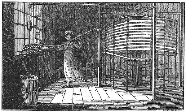 Female silk worker, Spitalfields, London, 1833