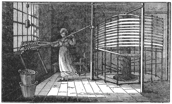 Framed Print : Female silk worker, Spitalfields, London, 1833 Framed Print : Female silk worker, Spitalfields, London, 1833