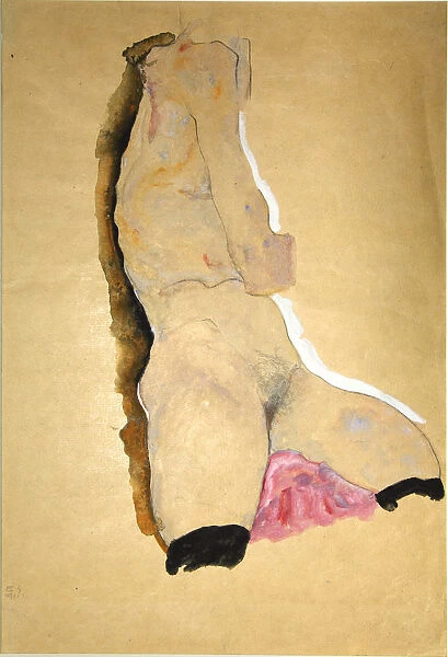 Female torso, 1911. Creator: Schiele, Egon (1890-1918)