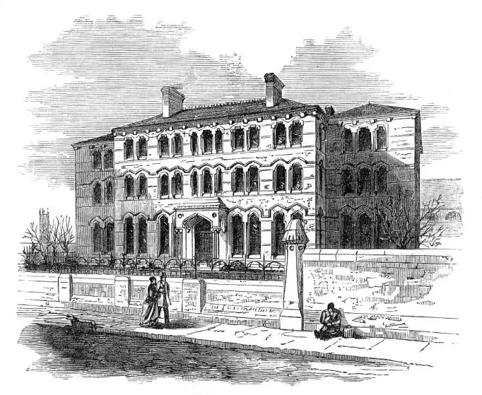 Framed Print : Female Training College, Cheltenham, 1870. Creator: Unknown Framed Print : Female Training College, Cheltenham, 1870. Creator: Unknown