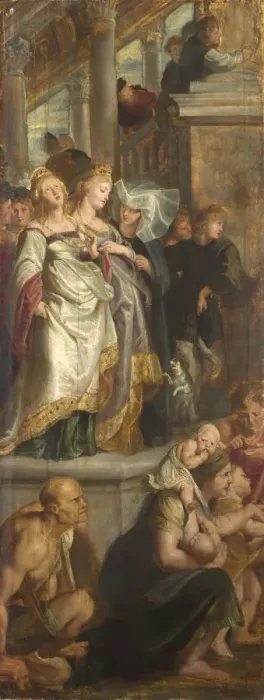 Framed Print : Three Female Witnesses. Sketch for High Altarpiece, St Bavo, Ghent, 1612. Artist: Rubens, Pieter Paul (1577-1640) Framed Print : Three Female Witnesses. Sketch for High Altarpiece, St Bavo, Ghent, 1612. Artist: Rubens, Pieter Paul (1577-1640)