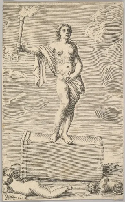 Framed Print : Feminine Figure. Creator: Claude Mellan Framed Print : Feminine Figure. Creator: Claude Mellan