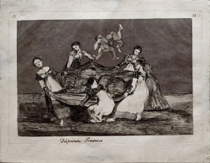 Framed Print : Feminine Folly (from the series Los Disparates (Follies), 1815-1819. Artist: Goya, Francisco, de (1746-1828) Framed Print : Feminine Folly (from the series Los Disparates (Follies), 1815-1819. Artist: Goya, Francisco, de (1746-1828)