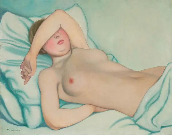 Framed Print : Femme au lit (Woman in bed), 1916. Creator: Vallotton, Felix Edouard (1865-1925) Framed Print : Femme au lit (Woman in bed), 1916. Creator: Vallotton, Felix Edouard (1865-1925)