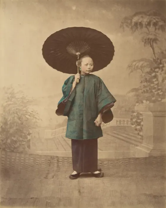 Framed Print : Femme de Canton, 1870s. Creator: Baron Raimund von Stillfried Framed Print : Femme de Canton, 1870s. Creator: Baron Raimund von Stillfried