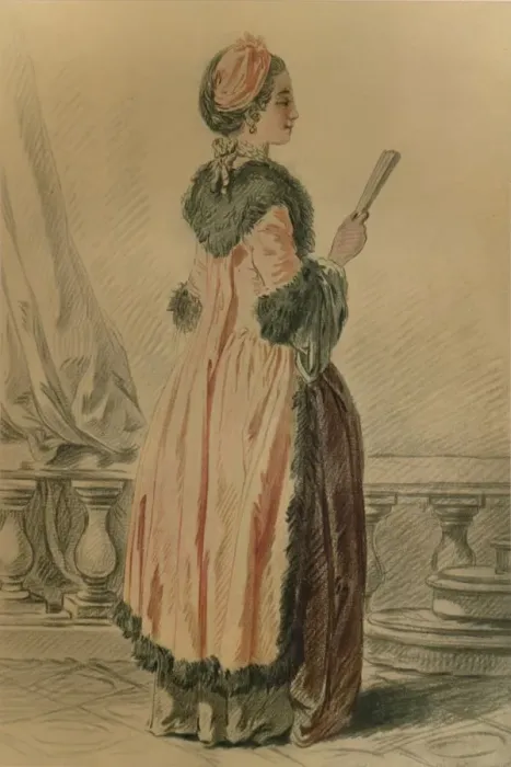Framed Print : Femme De Chambre Russe, (Russian maid), c1765-1790, (1913). Artist: Louis Marin Bonnet