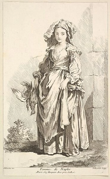 Femme de Naples, from Recueil de diverses fig. res etrangeres Inventees par F