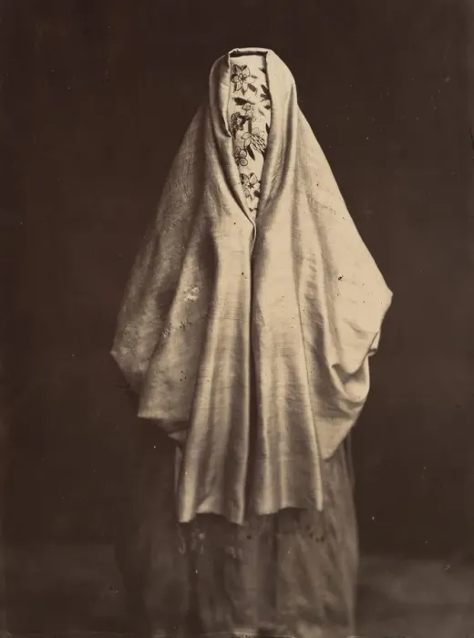 Framed Print : Femme turque en toilette de ville, 1870s. Creator: Felix Bonfils Framed Print : Femme turque en toilette de ville, 1870s. Creator: Felix Bonfils