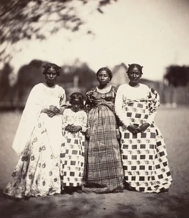 Framed Print : Femmes Betsimisaraka, Madagascar, 1863. Creator: Desire Charnay Framed Print : Femmes Betsimisaraka, Madagascar, 1863. Creator: Desire Charnay