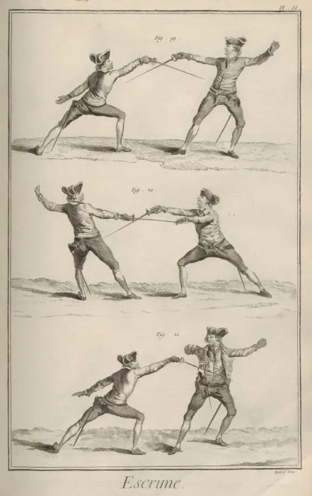 Framed Print : Fencing. From Encyclopedie by Denis Diderot and Jean Le Rond d Alembert, 1751-1765 Framed Print : Fencing. From Encyclopedie by Denis Diderot and Jean Le Rond d Alembert, 1751-1765