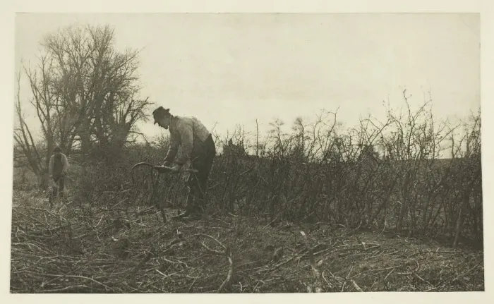 Framed Print : Fencing in Suffolk, c. 1883 / 87, printed 1888. Creator: Peter Henry Emerson Framed Print : Fencing in Suffolk, c. 1883 / 87, printed 1888. Creator: Peter Henry Emerson