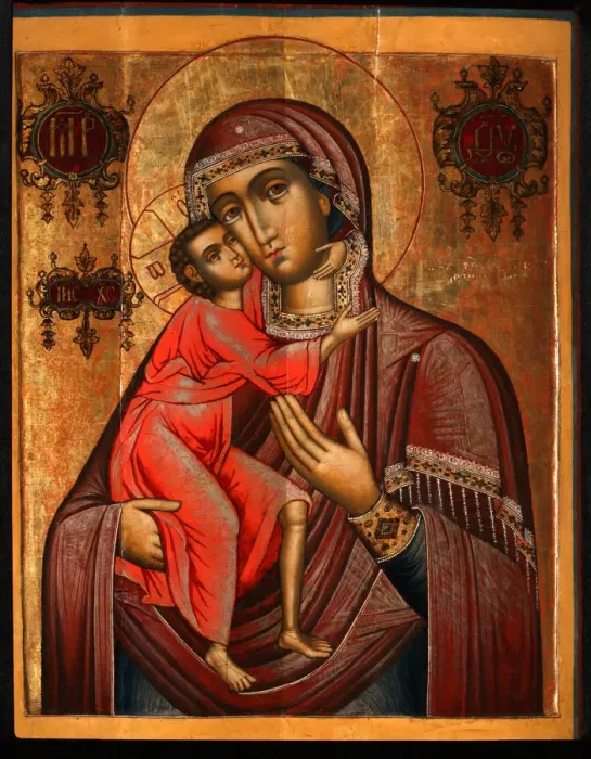 Framed Print : The Feodorovskaya Mother of God, 17th century. Artist: Russian icon Framed Print : The Feodorovskaya Mother of God, 17th century. Artist: Russian icon