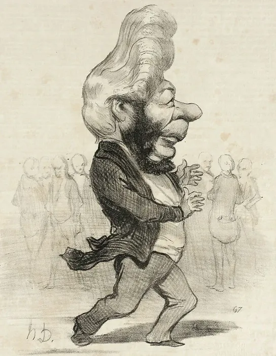 Framed Print : Ferdinand Favre, 1849. Creator: Honore Daumier Framed Print : Ferdinand Favre, 1849. Creator: Honore Daumier