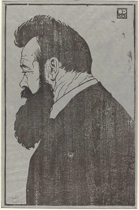 Framed Print : Ferdinand Hodler, 1904. Creator: Emil Orlik Framed Print : Ferdinand Hodler, 1904. Creator: Emil Orlik