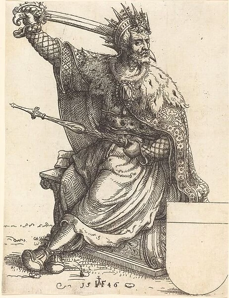 Ferdinand I, 1546. Creator: Augustin Hirschvogel