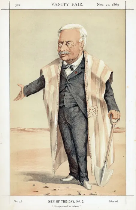 Framed Print : Ferdinand de Lesseps, French diplomat and entrepreneur, 1869 Framed Print : Ferdinand de Lesseps, French diplomat and entrepreneur, 1869