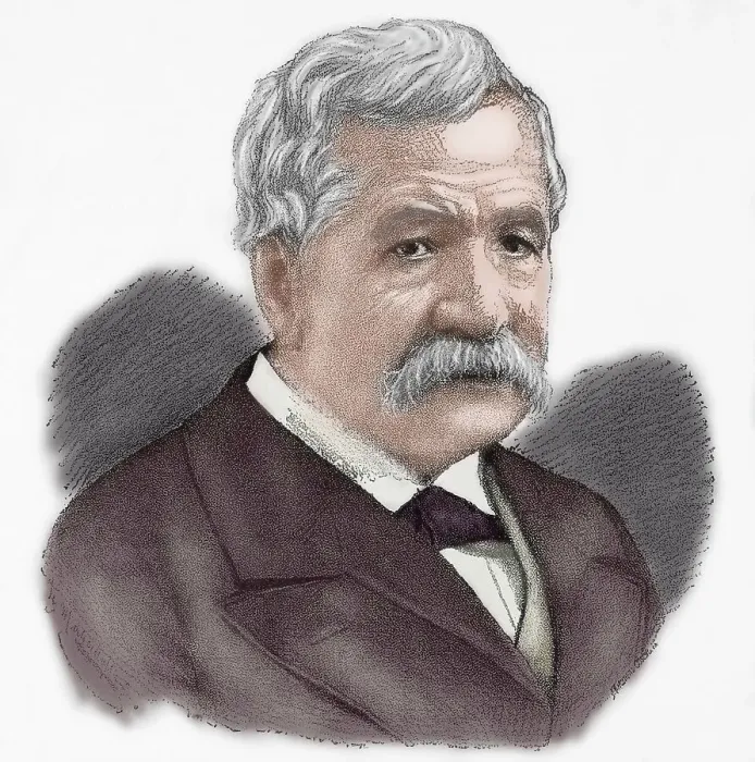 Framed Print : Ferdinand de Lesseps, French diplomat and entrepreneur, late 19th century. Creator: Unknown