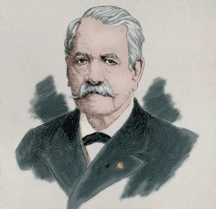 Framed Print : Ferdinand de Lesseps, French diplomat and entrepreneur, 1894. Creator: Unknown Framed Print : Ferdinand de Lesseps, French diplomat and entrepreneur, 1894. Creator: Unknown