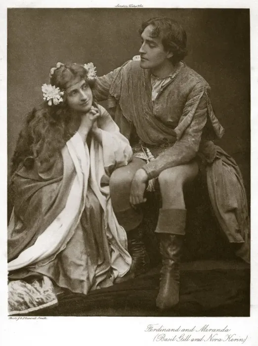 Framed Print : Ferdinand and Miranda, c1900. Artist: J Caswall Smith Framed Print : Ferdinand and Miranda, c1900. Artist: J Caswall Smith