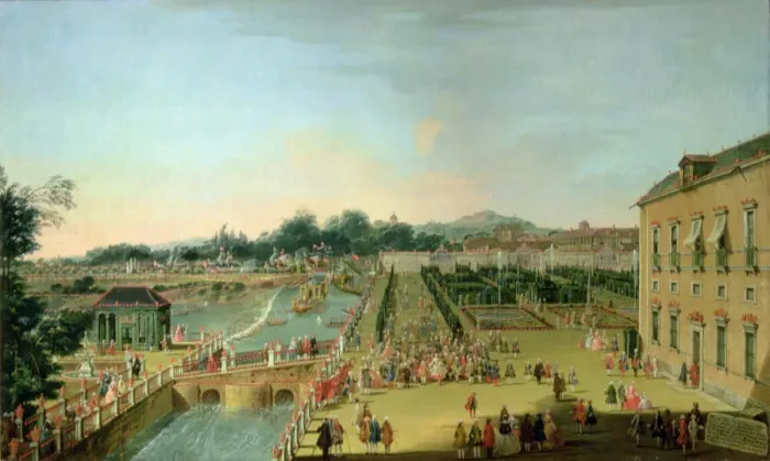 Framed Print : Ferdinand VI and Barbara of Braganza in the Aranjuez gardens, 1756 Framed Print : Ferdinand VI and Barbara of Braganza in the Aranjuez gardens, 1756