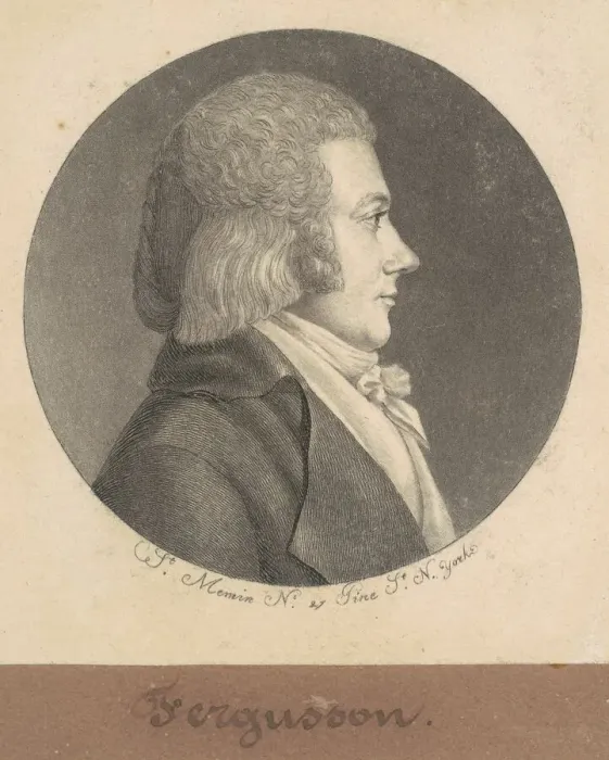 Framed Print : Ferguson, 1797. Creator: Charles Balthazar Julien Fevret de Saint-Memin Framed Print : Ferguson, 1797. Creator: Charles Balthazar Julien Fevret de Saint-Memin