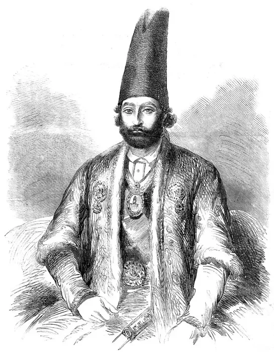 Framed Print : Ferouk Khan, the Persian Ambassador to the Emperor of the French, 1857. Creator: Unknown Framed Print : Ferouk Khan, the Persian Ambassador to the Emperor of the French, 1857. Creator: Unknown