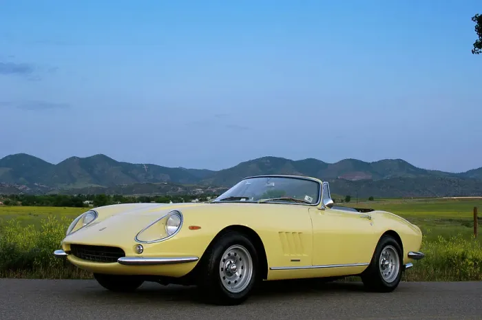 Framed Print : Ferrari Nart Spyder 1967. Artist: Simon Clay Framed Print : Ferrari Nart Spyder 1967. Artist: Simon Clay