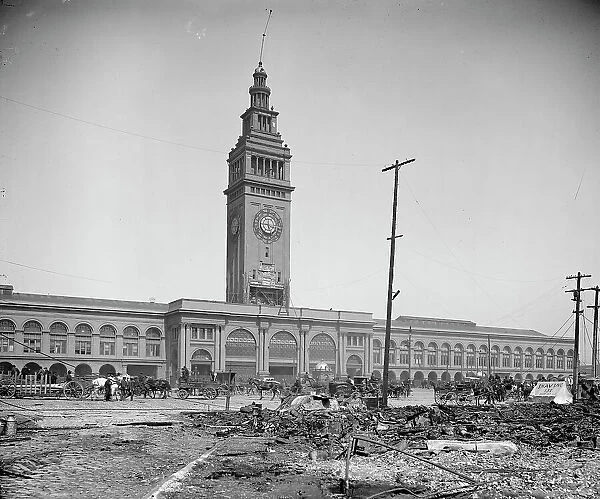 Ferry Building, San Francisco, Cal. c1906. Creator: Unknown